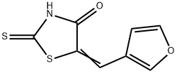 4-Thiazolidinone, 5-(3-furanylmethylene)-2-thioxo- Structure