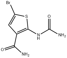 5-Bromo-2-ureidothiophene-3-carboxamide Structure