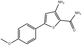 3-amino-5-(4-methoxyphenyl)-2-Thiophenecarboxamide 구조식 이미지