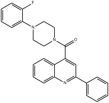 [4-(2-fluorophenyl)piperazin-1-yl](2-phenylquinolin-4-yl)methanone Structure
