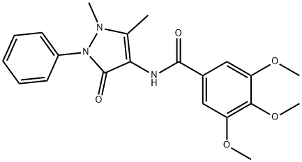 N-(1,5-dimethyl-3-oxo-2-phenyl-2,3-dihydro-1H-pyrazol-4-yl)-3,4,5-trimethoxybenzamide Structure