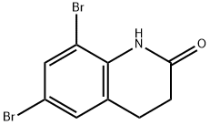 6,8-디브로모-3,4-디히드로퀴놀린-2(1H)-온 구조식 이미지