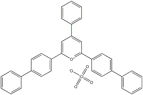 2,6-Bis([1,1'-biphenyl]-4-yl)-4-phenylpyrylium perchlorate Structure