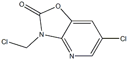 6-chloro-3-chloromethyl-3H-oxazolo[4,5-b]pyridin-2-one Structure