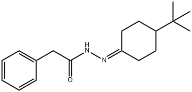 N'-(4-(tert-butyl)cyclohexylidene)-2-phenylacetohydrazide 구조식 이미지