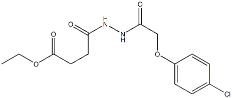 ethyl 4-{2-[(4-chlorophenoxy)acetyl]hydrazinyl}-4-oxobutanoate Structure