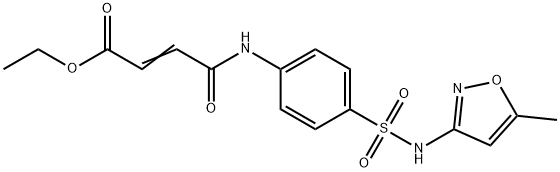 ethyl (2E)-4-({4-[(5-methyl-1,2-oxazol-3-yl)sulfamoyl]phenyl}amino)-4-oxobut-2-enoate 구조식 이미지