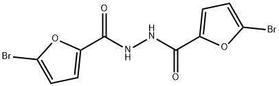 5-bromo-N'-[(5-bromofuran-2-yl)carbonyl]furan-2-carbohydrazide 구조식 이미지