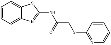 N-(1,3-benzothiazol-2-yl)-2-(pyridin-2-ylsulfanyl)acetamide 구조식 이미지