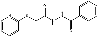 N'-[2-(pyridin-2-ylsulfanyl)acetyl]benzohydrazide 구조식 이미지