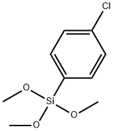 (p-Chlorophenyl)Trimethoxysilane 구조식 이미지