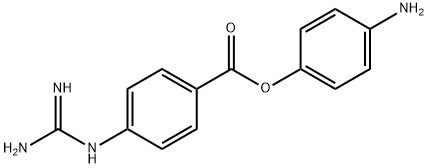 4-aminophenyl 4-guanidinobenzoate Structure