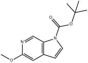 tert-butyl 5-methoxy-1H-pyrrolo[2,3-c]pyridine-1-carboxylate Structure