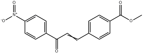 methyl 4-[3-(4-nitrophenyl)-3-oxoprop-1-en-1-yl]benzoate 구조식 이미지