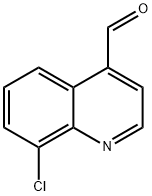 8-클로로퀴놀린-4-카브알데하이드 구조식 이미지