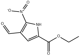 Ethyl 4-formyl-5-nitropyrrole-2-carboxylate 구조식 이미지