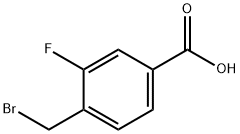 4-(Bromomethyl)-3-fluorobenzoicacid Structure