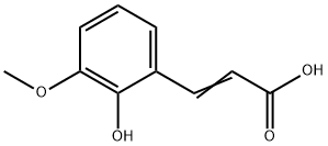 2-Propenoic acid, 3-(2-hydroxy-3-methoxyphenyl)-
 Structure