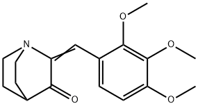 (2E)-2-(2,3,4-trimethoxybenzylidene)-1-azabicyclo[2.2.2]octan-3-one Structure