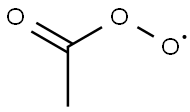 Peracetyl radical Structure