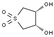 (3R,4S)-3,4-dihydroxytetrahydrothiophene 1,1-dioxide Structure