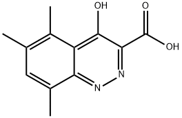 5,6,8-Trimethyl-4-oxo-1,4-dihydrocinnoline-3-carboxylic acid Structure