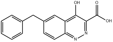 6-Benzyl-4-oxo-1,4-dihydrocinnoline-3-carboxylic acid Structure