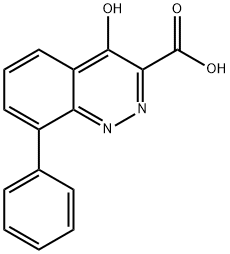 4-Oxo-8-phenyl-1,4-dihydrocinnoline-3-carboxylic acid 구조식 이미지