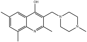 2,6,8-trimethyl-3-[(4-methyl-1-piperazinyl)methyl]-4-quinolinol Structure