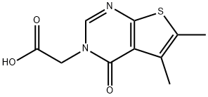 2-(5,6-dimethyl-4-oxothieno[2,3-d]pyrimidin-3(4H)-yl)acetic acid Structure