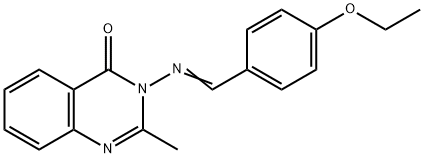 3-[(4-Ethoxy-benzylidene)-amino]-2-methyl-3H-quinazolin-4-one 구조식 이미지