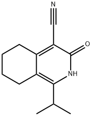 1-isopropyl-3-oxo-2,3,5,6,7,8-hexahydroisoquinoline-4-carbonitrile Structure