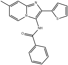 N-[7-methyl-2-(thiophen-2-yl)imidazo[1,2-a]pyridin-3-yl]benzamide Structure