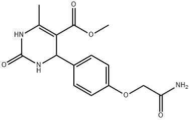 methyl 4-[4-(2-amino-2-oxoethoxy)phenyl]-6-methyl-2-oxo-1,2,3,4-tetrahydropyrimidine-5-carboxylate Structure