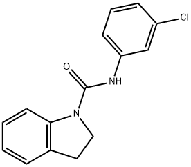 N-(3-chlorophenyl)-2,3-dihydro-1H-indole-1-carboxamide Structure