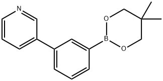 3-[3-(5,5-dimethyl-1,3,2-dioxaborinan-2-yl)phenyl]Pyridine 구조식 이미지