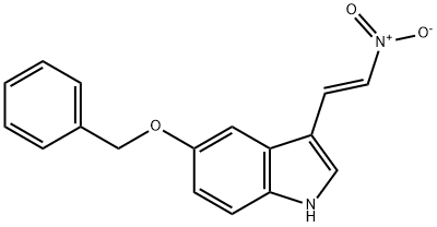 5-벤질옥시-3-(2-니트로-비닐)-인돌 구조식 이미지