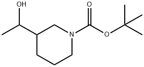 tert-부틸3-(1-히드록시에틸)피페리딘-1-카르복실레이트 구조식 이미지