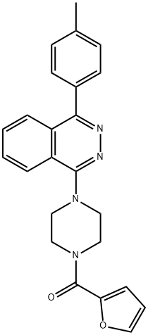 furan-2-yl{4-[4-(4-methylphenyl)phthalazin-1-yl]piperazin-1-yl}methanone 구조식 이미지