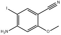 4-Amino-5-iodo-2-methoxy-benzonitrile 구조식 이미지