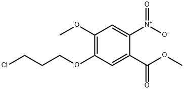 methyl 5-(3-chloropropoxy)-4-methoxy-2-nitrobenzoate 구조식 이미지