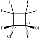 trans-1,2-Dichlorohexafluorocyclobutane Structure