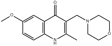 6-Methoxy-2-methyl-3-morpholin-4-ylmethyl-1H-quinolin-4-one Structure