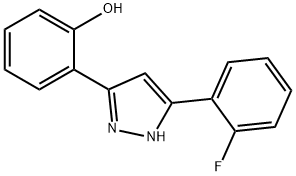 2-[5-(2-Fluorophenyl)-1H-pyrazol-3-yl]-phenol 구조식 이미지