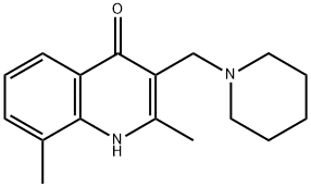 2,8-Dimethyl-3-piperidin-1-ylmethyl-1H-quinolin-4-one 구조식 이미지