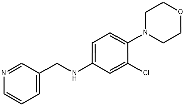 3-chloro-4-(morpholin-4-yl)-N-(pyridin-3-ylmethyl)aniline Structure