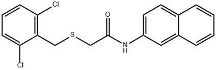 2-[(2,6-dichlorobenzyl)sulfanyl]-N-(naphthalen-2-yl)acetamide Structure