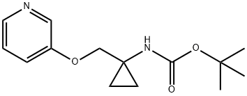 tert-Butyl (1-((pyridin-3-yloxy)methyl)cyclopropyl)carbamate Structure