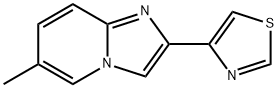 6-methyl-2-(4-thiazolyl)-Imidazo[1,2-a]pyridine 구조식 이미지