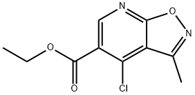 Ethyl 4-chloro-3-methylisoxazolo[5,4-b]pyridine-5-carboxylate Structure